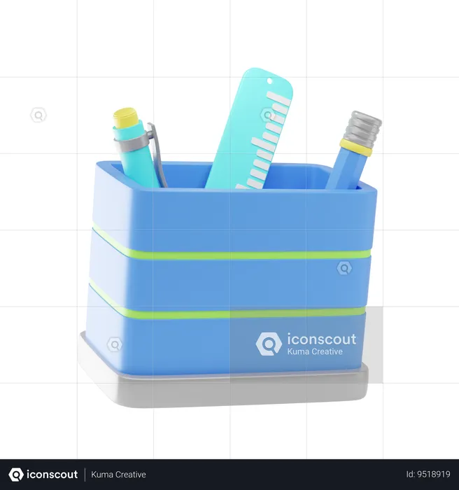 Pencil Holder  3D Icon