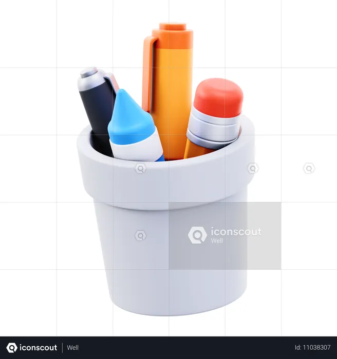 Pencil Holder  3D Icon