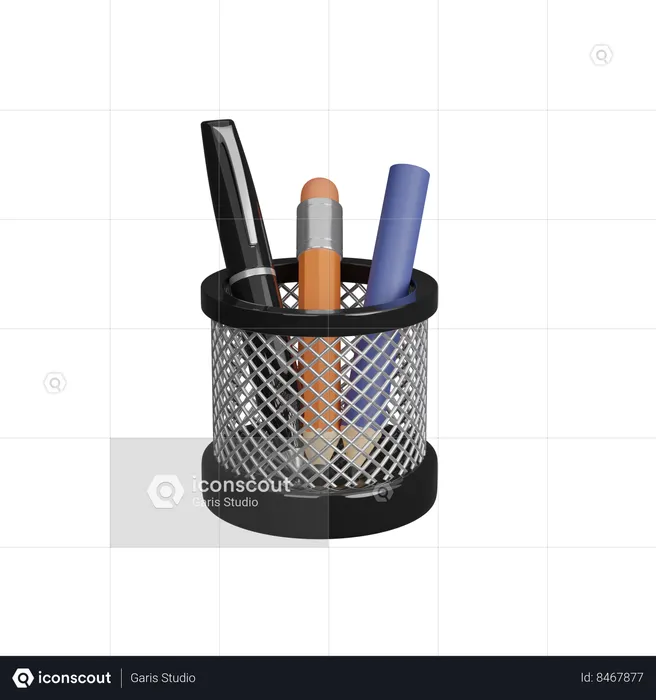 Pencil Rack  3D Icon