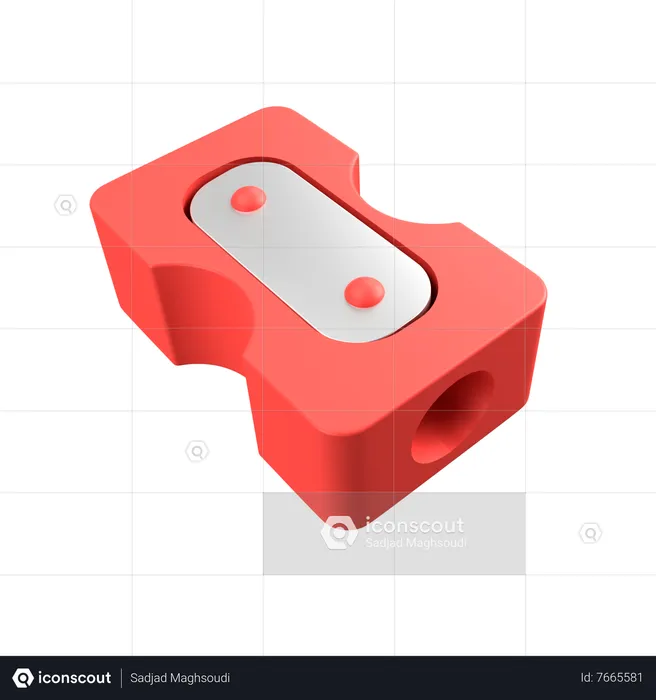 Pencil Sharpener  3D Icon