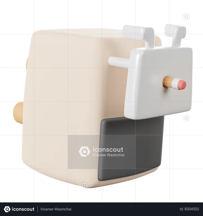 Pencil Sharpener  3D Icon