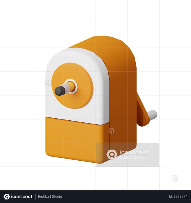 Pencil Sharpener  3D Icon