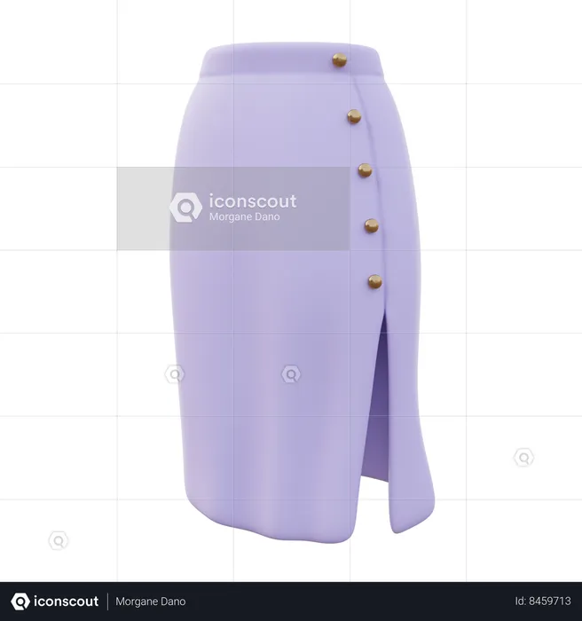 Pencil skirt Women  3D Icon