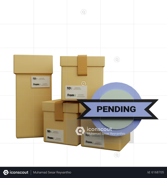 Pending Delivery  3D Icon