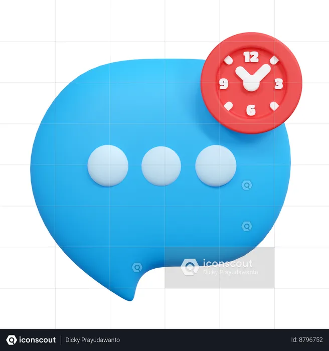 Pending message  3D Icon