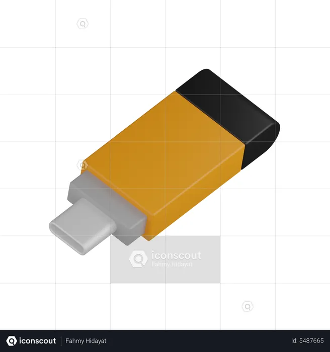 Pendrive  3D Icon