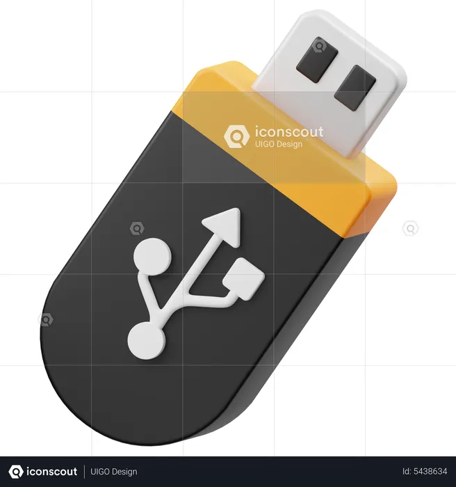 Pendrive  3D Icon