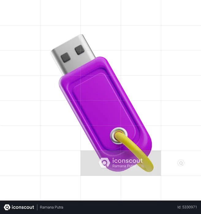 Pendrive  3D Icon