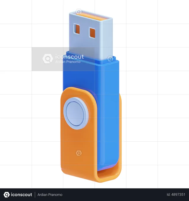 Flash drive  3D Icon