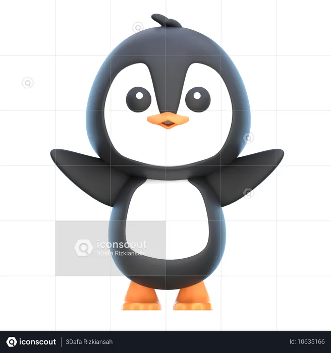 Penguin  3D Icon