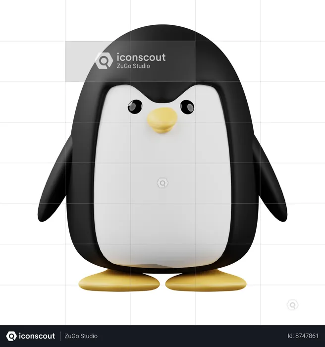 Penguin  3D Icon