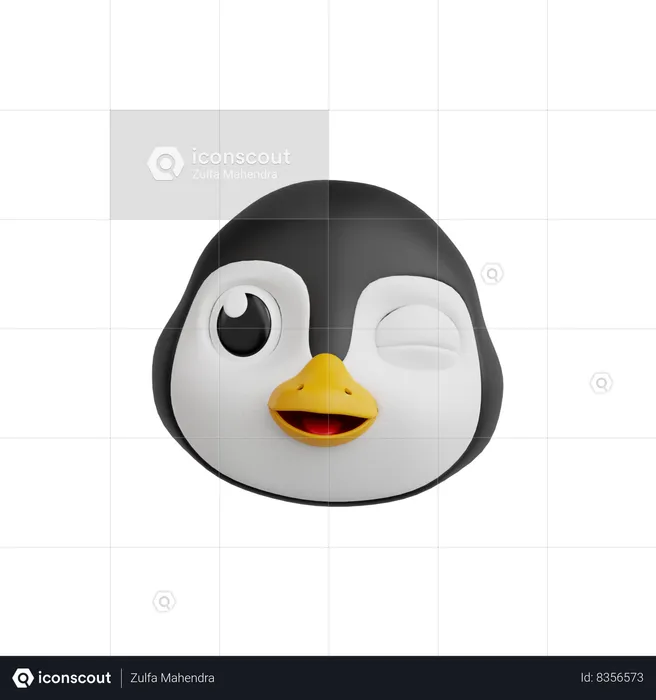 Penguin Emoji 3D Icon