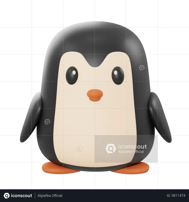 Premium Penguin 3D Illustration download in PNG, OBJ or Blend format