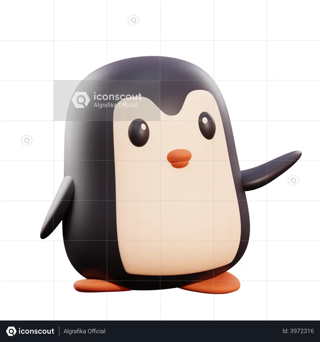Penguin  3D Illustration
