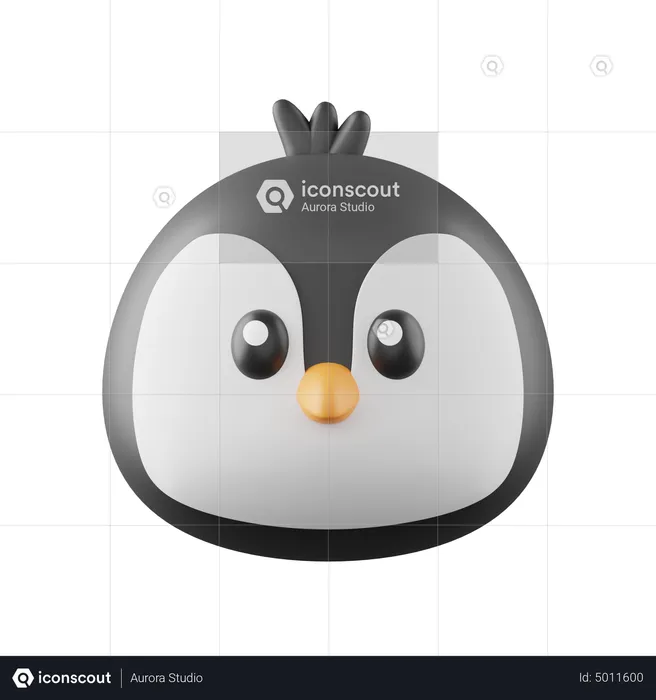 Penguin Emoji 3D Icon