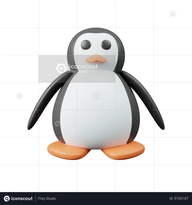 Penguin  3D Icon