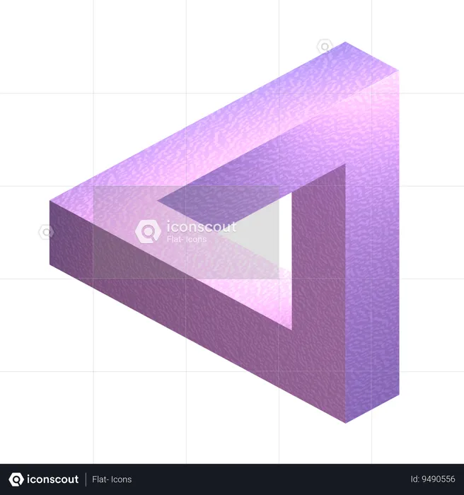 Penrose Triangle  3D Icon