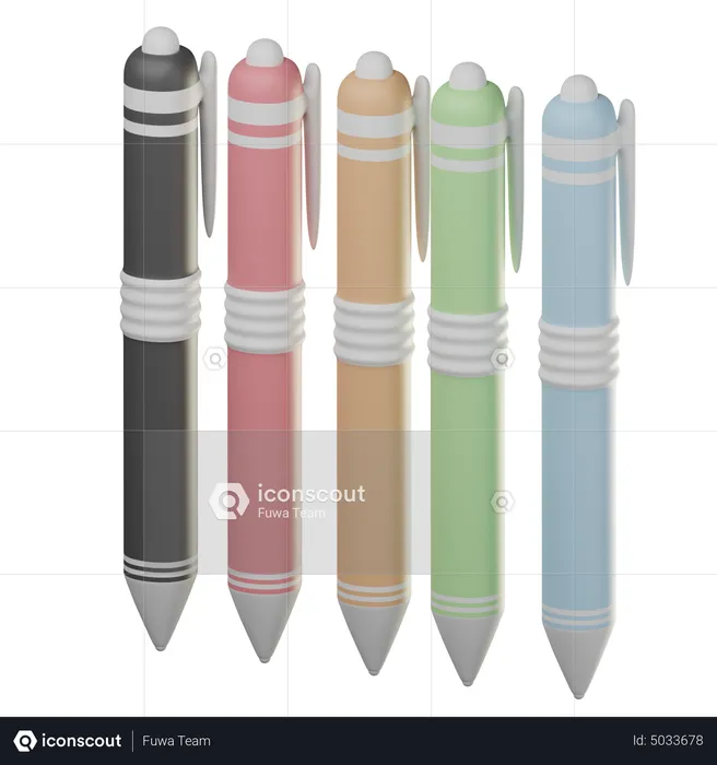 Pens  3D Icon