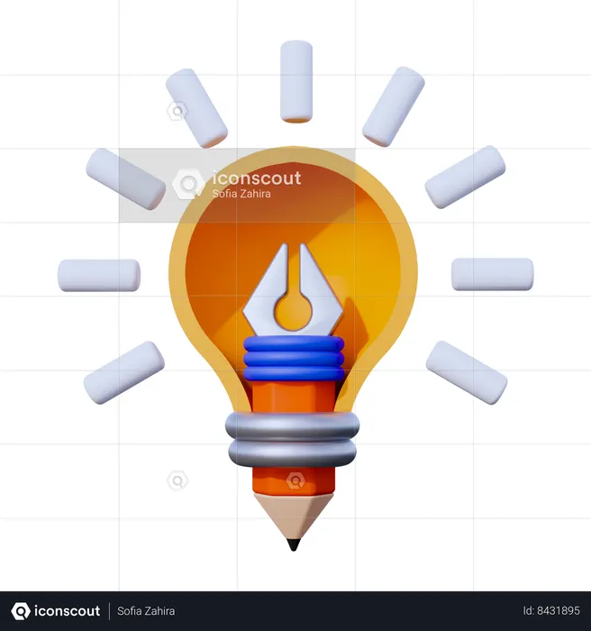 Pensamento de design  3D Icon