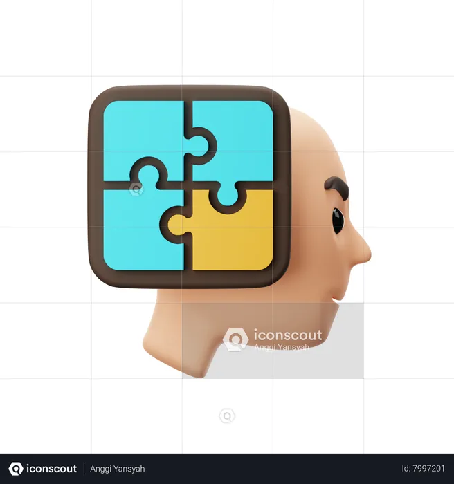 Pensamento estratégico  3D Icon