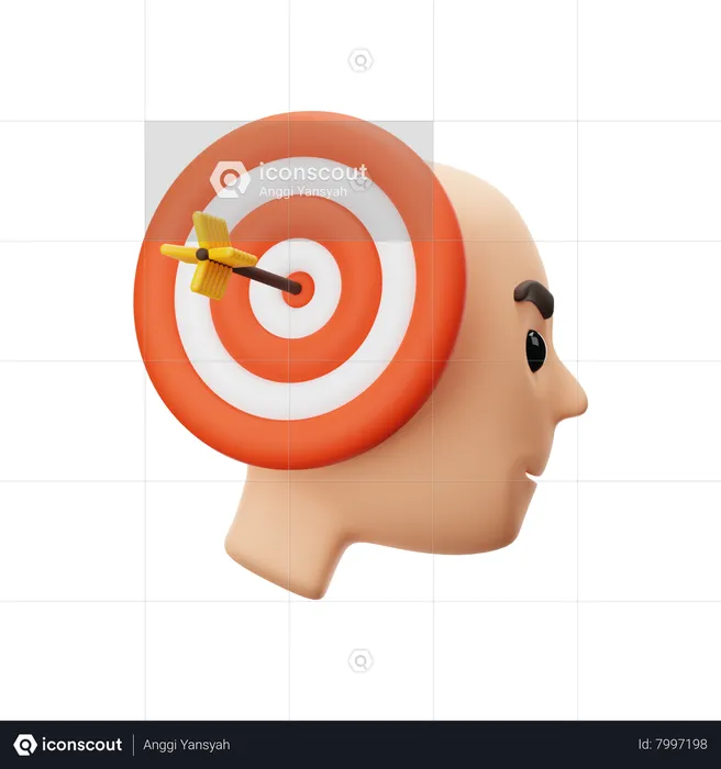 Objetivo humano pensante  3D Icon