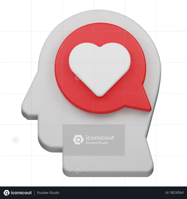 Pensamientos de amor  3D Icon