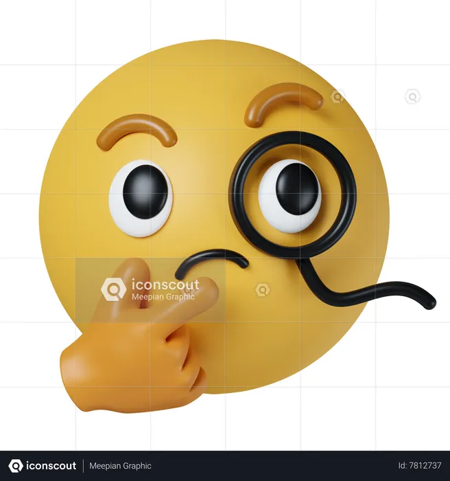 Considerado Emoji 3D Icon