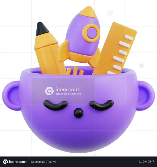 La pensée créative  3D Icon
