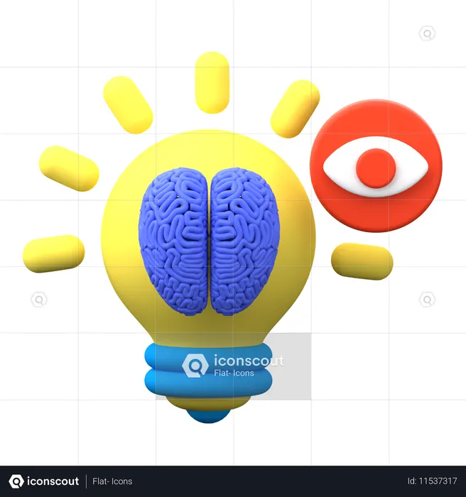 Pensée visionnaire  3D Icon
