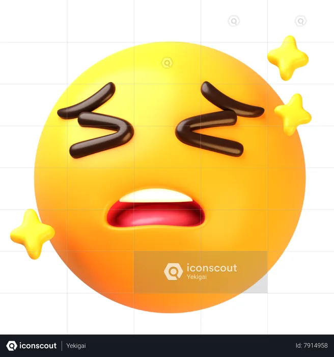 Pensive face Emoji 3D Icon