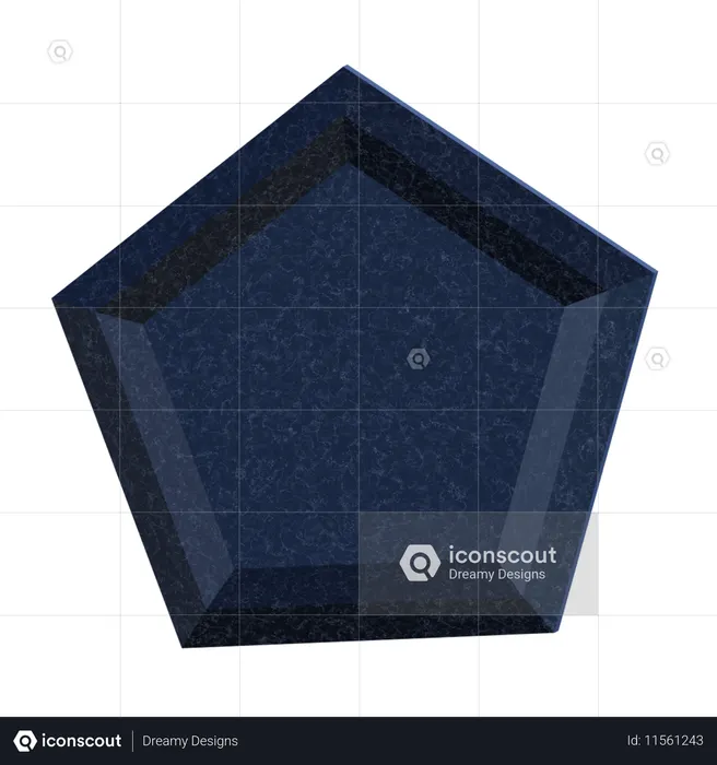 오각형 추상  3D Icon