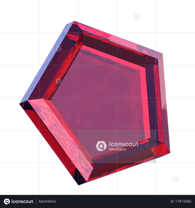 Pentagon Abstract  3D Icon
