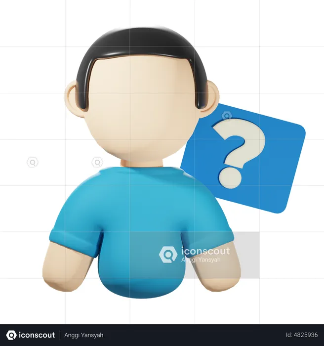 People Asking Question  3D Icon