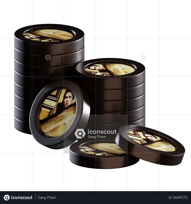 People Coin Stacks  3D Icon