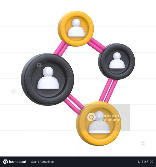 People Connection  3D Icon