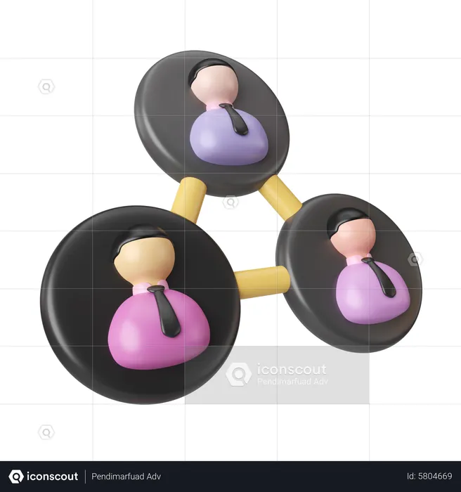 People Connection  3D Icon