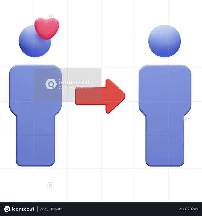 People Flirting  3D Icon
