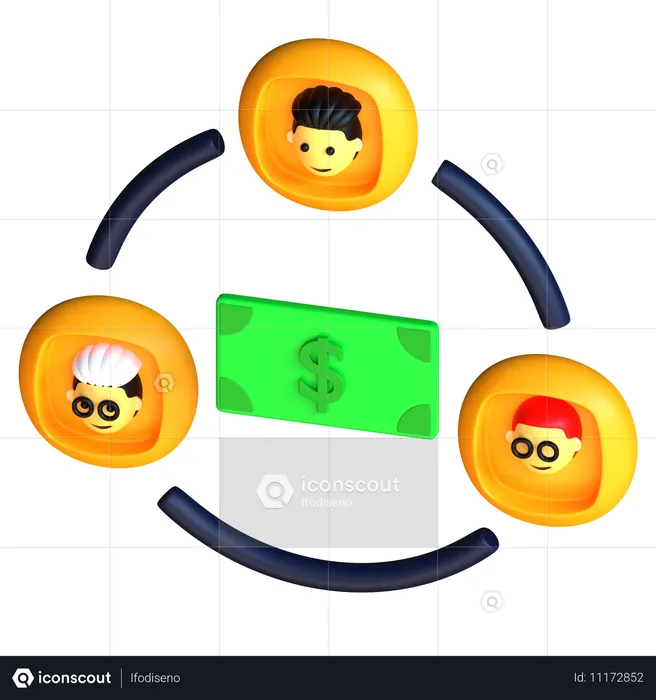 People Network  3D Icon