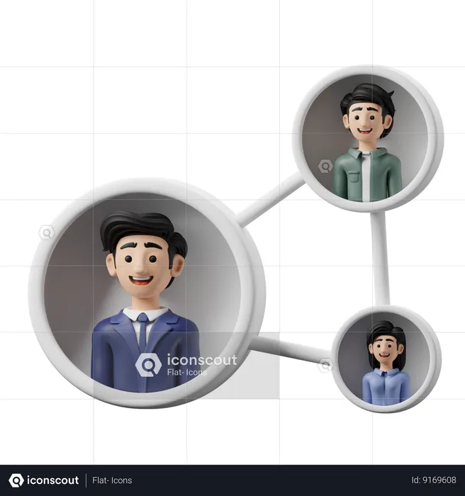 People Network  3D Icon