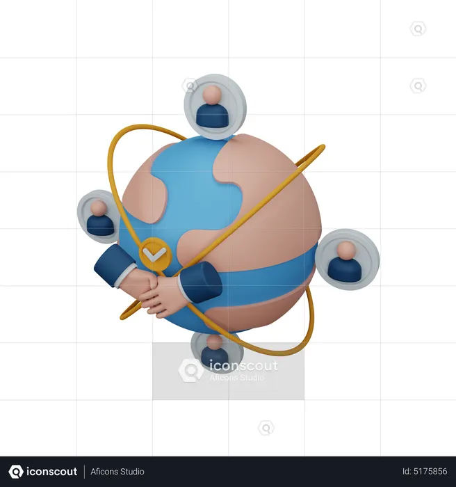 People network  3D Icon