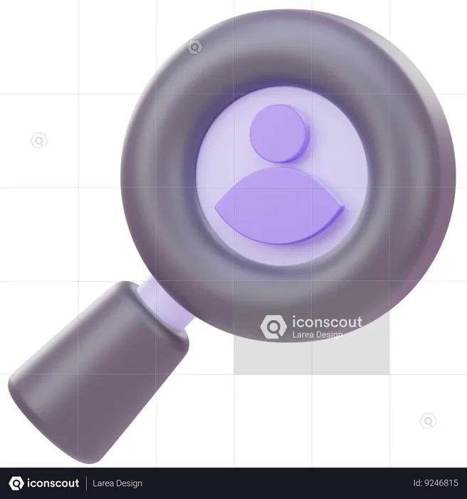 People Search  3D Icon