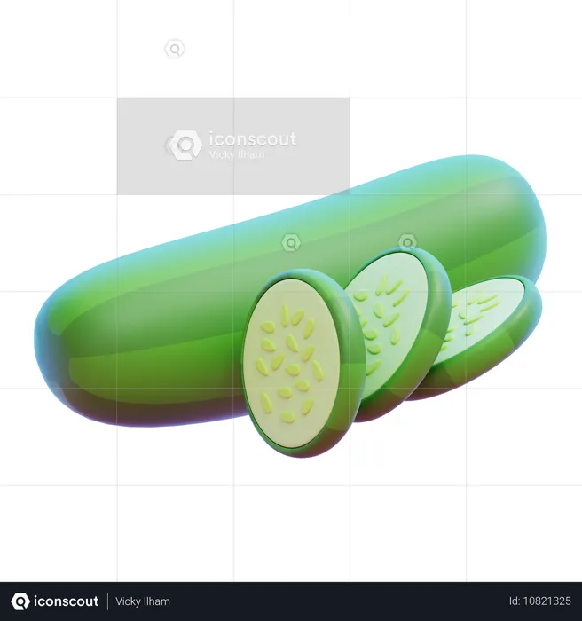 Pepino  3D Icon