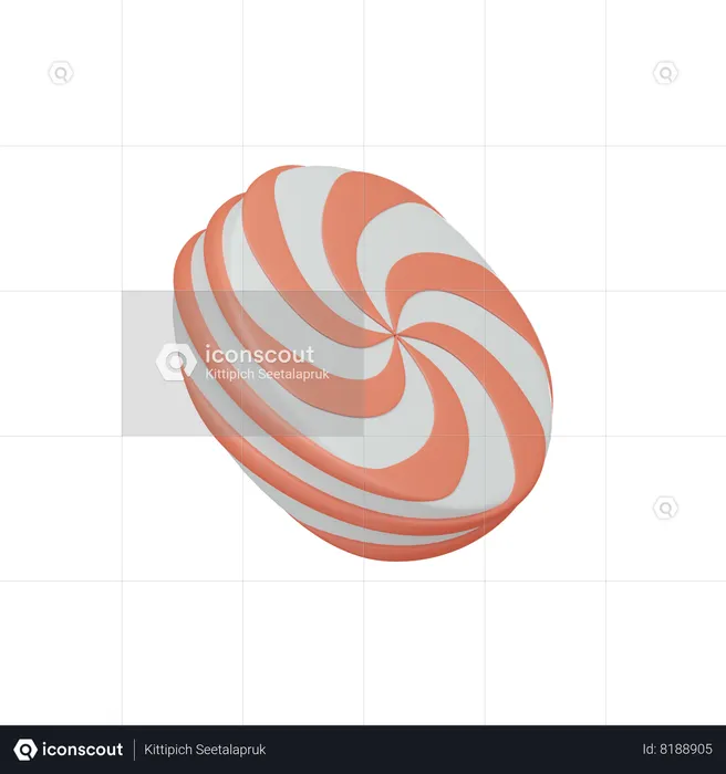 Peppermint Candy  3D Icon