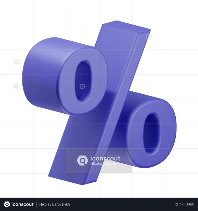 Percentage  3D Illustration