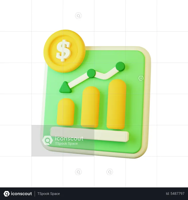 Perdidas financieras  3D Icon