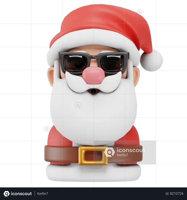 Le père Noël  3D Icon