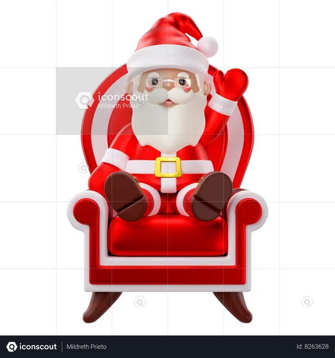 Père Noël  3D Icon