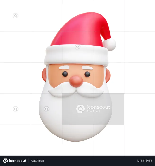 Le père Noël  3D Icon