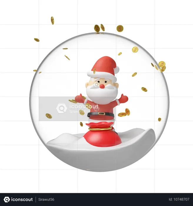 Le père Noël  3D Icon