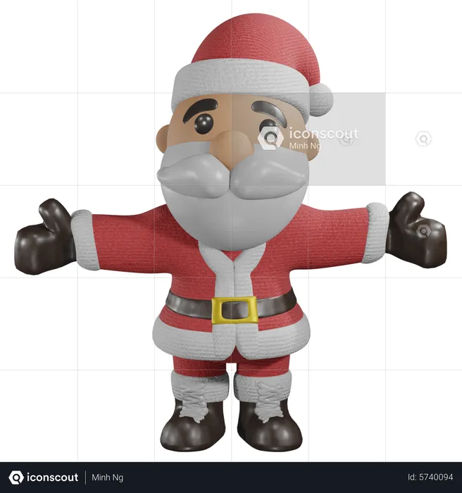 Le père Noël  3D Icon